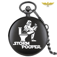 Montre à gousset quartz fantaisie Robotic's Toilet