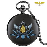 Montre à gousset quartz lotus