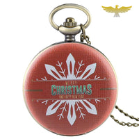 Montre à gousset quartz Merry Christmas