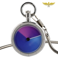 Montre à gousset quartz moderne colorée