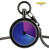 Montre à gousset quartz moderne colorée