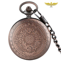 Montre à gousset quartz or rose 