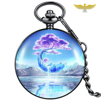 Montre à gousset quartz Purple Dream