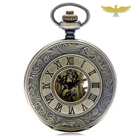 Montre à gousset rétro demi chasseur bronze