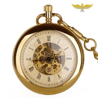 Montre à gousset rétro mécanique or