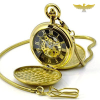 Montre à gousset royale double clapets mécanique