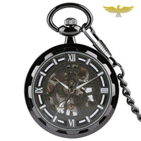 Montre à gousset squelette mécanique