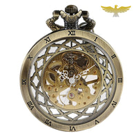 Montre à gousset squelette ronde