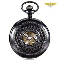 Montre à gousset steampunk black lady