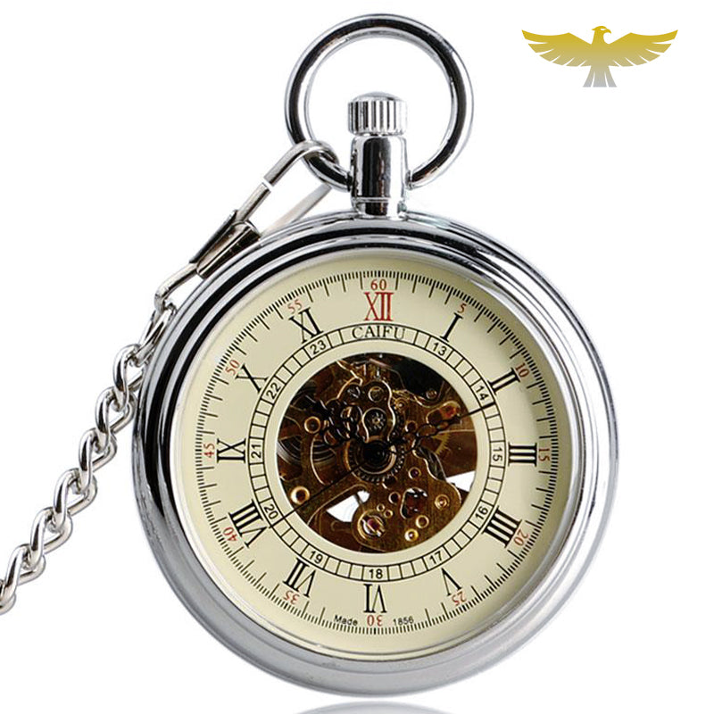 Montre à gousset vintage automatique argent