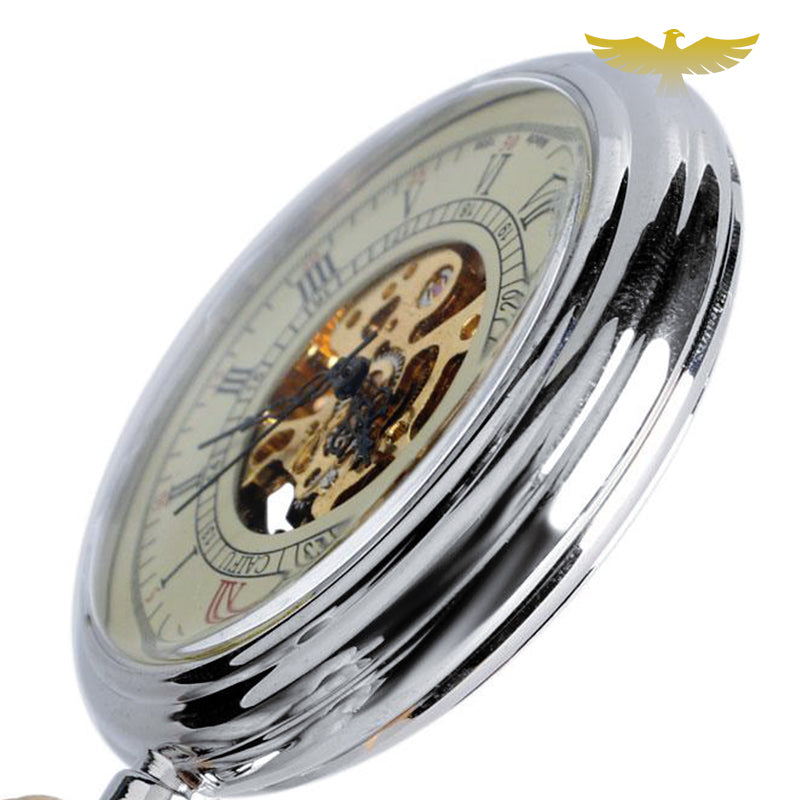 Montre à gousset vintage automatique argent