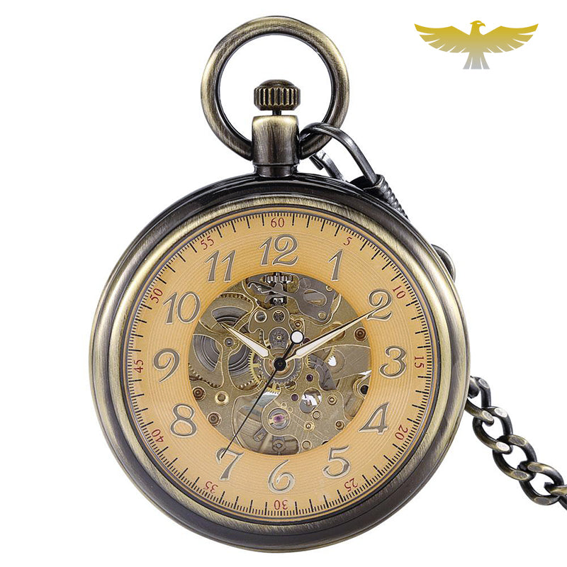 Montre à gousset vintage automatique cadran ouvert
