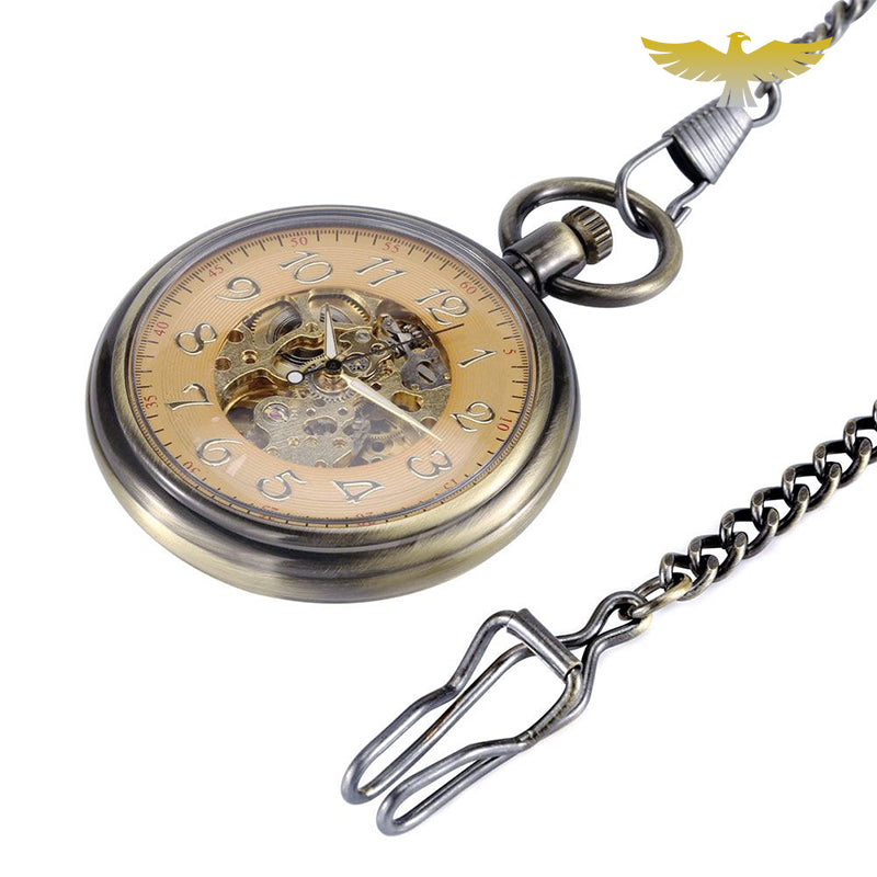 Montre à gousset vintage automatique cadran ouvert