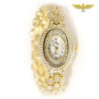 Montre bracelet or diamanté
