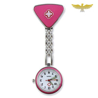 MONTRE BROCHE INFIRMIÈRE ROSE