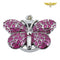 Montre collier Butterfly Rose
