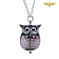 Montre collier hibou vintage