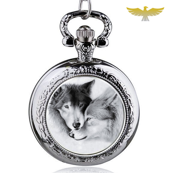 Montre collier loup