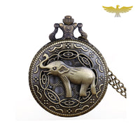 Montre collier vintage éléphanteau