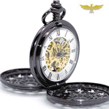 MONTRE DE POCHE GOUSSET STEAMPUNK MAILLECHORT