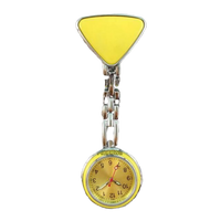 MONTRE BROCHE JAUNE
