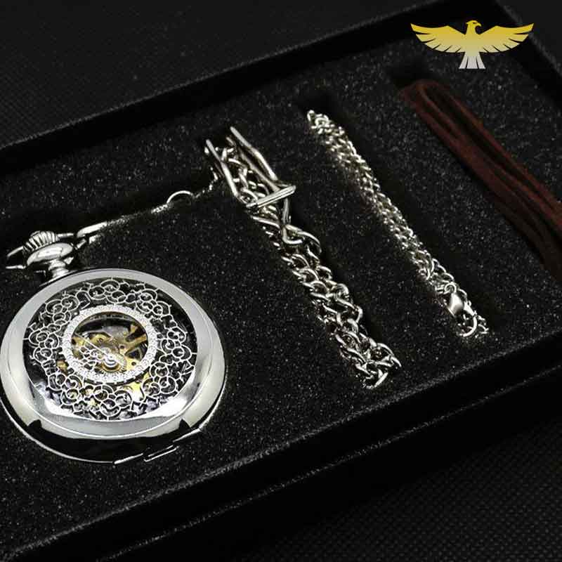 MONTRE GOUSSET ARGENT SAPHIRA AVEC COFFRET CADEAU