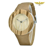 Montre en bois femme à quartz couleur chêne