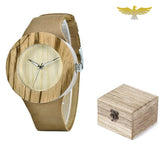 Montre en bois femme à quartz couleur chêne