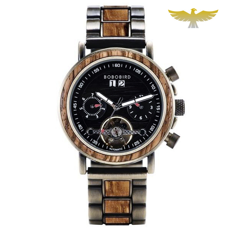 Montre en bois femme automatique sport