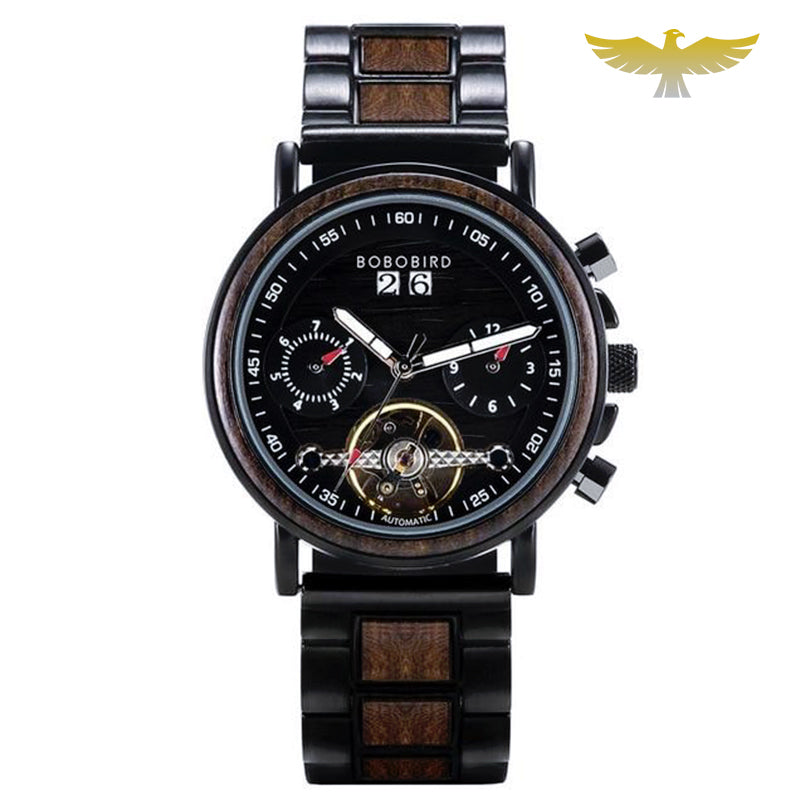 Montre en bois femme automatique sport