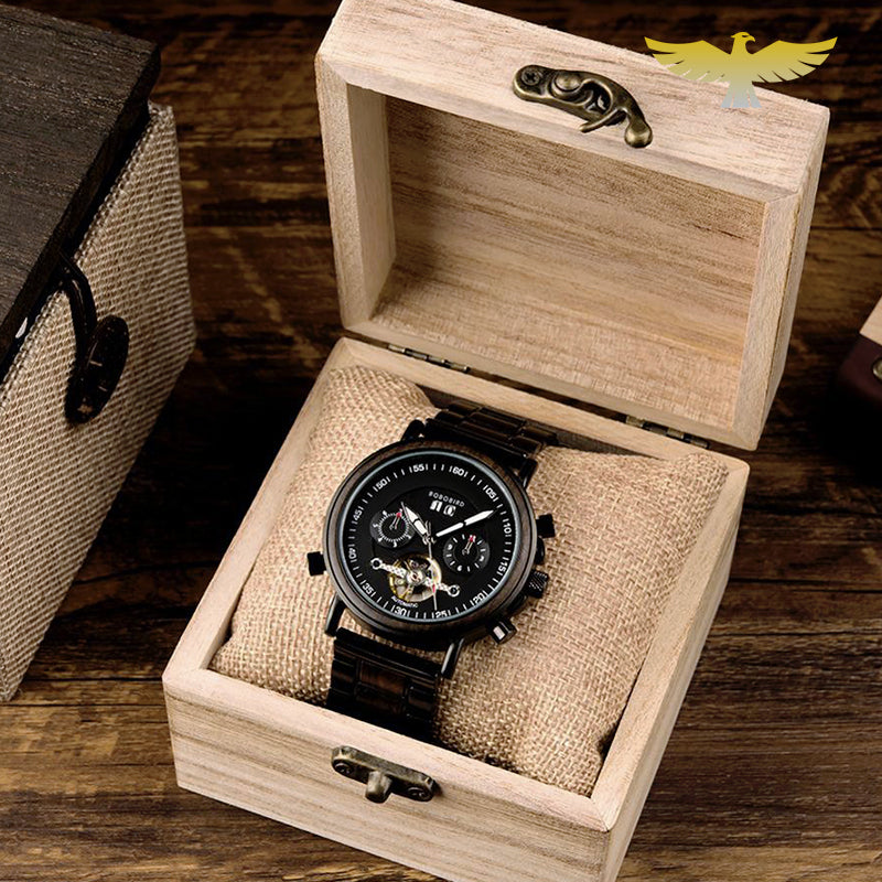 Montre en bois femme automatique sport