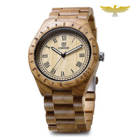 Montre en bois homme à quartz chêne clair