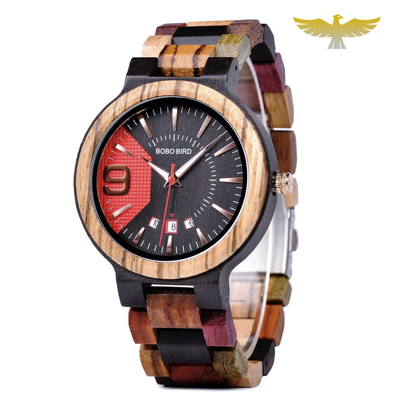 Montre en bois homme avec boite personnalisable