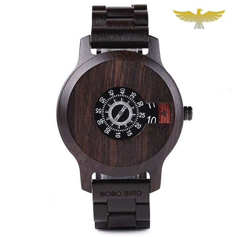 Montre en bois homme moderne quartz