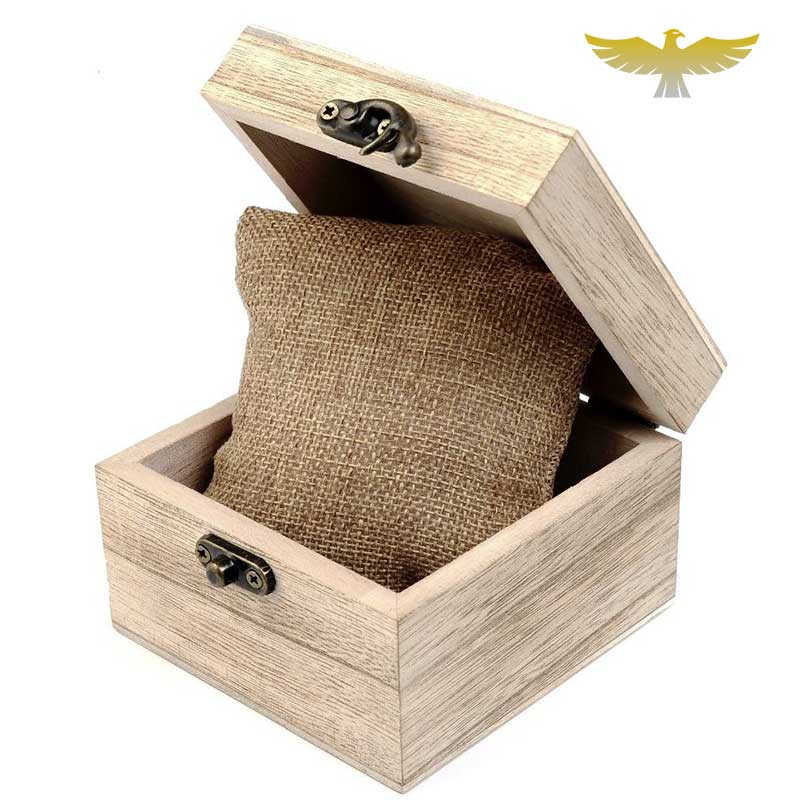 Montre en bois quartz personnalisable avec boite