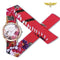 Montre foulard à fleurs Rouge