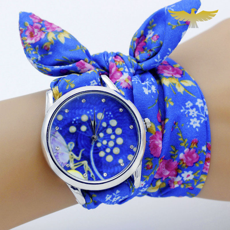 Montre foulard couleur