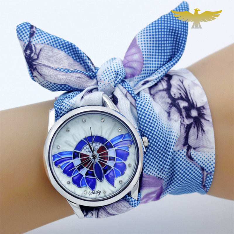 Montre foulard couleur