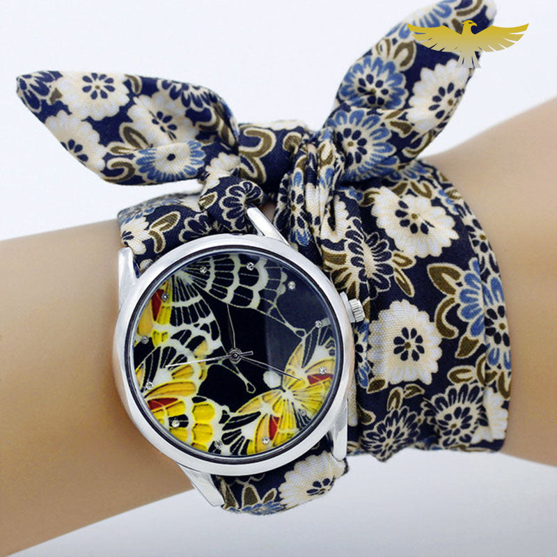 Montre foulard couleur