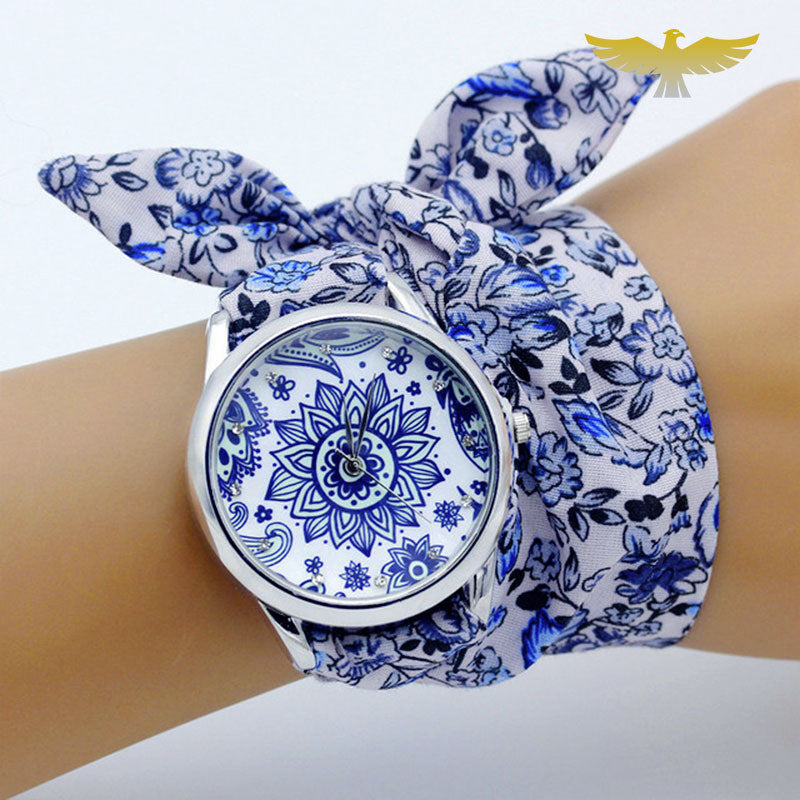 Montre foulard couleur