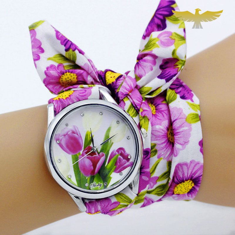 Montre foulard femme quartz