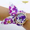 Montre foulard femme tissu fleuri 16