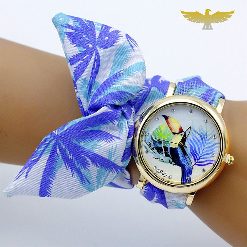 Montre foulard nature