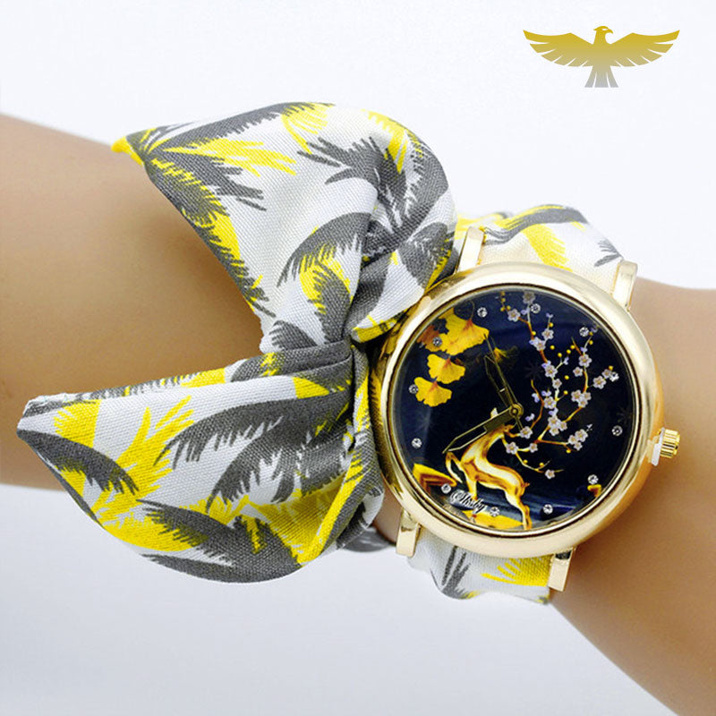 Montre foulard nature