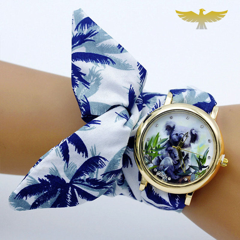 Montre foulard nature