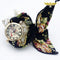 Montre foulard original pour femme Noir