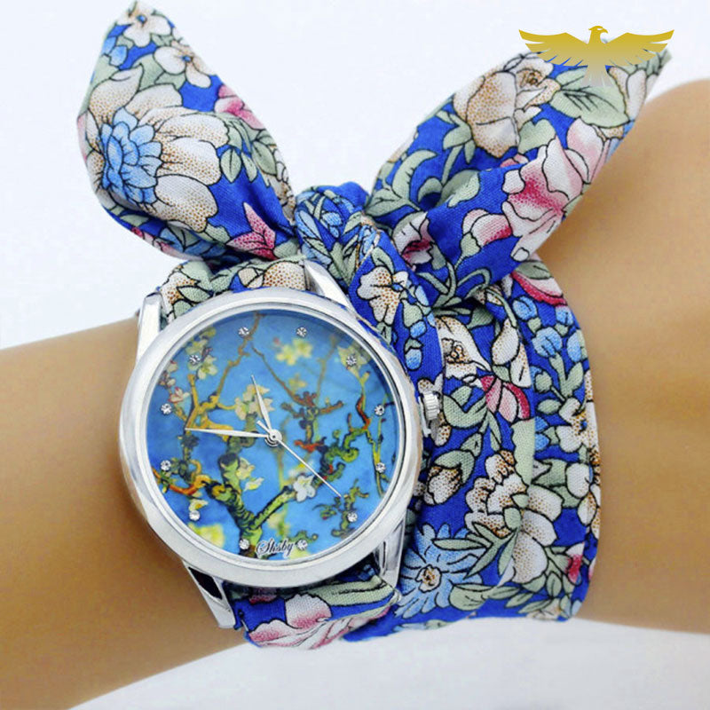 Montre foulard thème création animaux