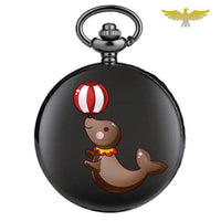 Montre à gousset cirque animaux