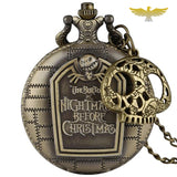 Montre gousset collier Nightmare Before Christmas