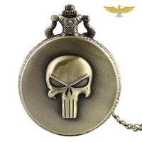Montre gousset tête de mort